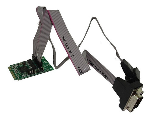 Mini Pci Express Pcie De 2 Puertos Serie Db9 Uart 16950 Rs232 Corriente