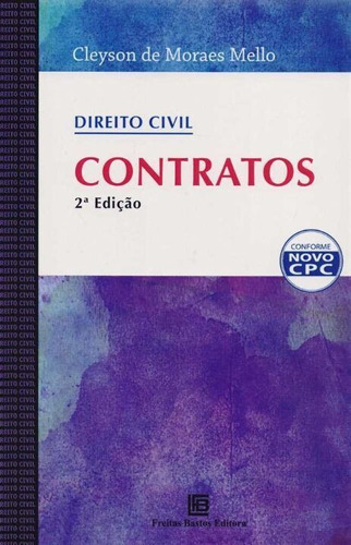 Direito Civil - Contratos - 02ed/17, De Mello, Cleyson De Moraes. Editora Freitas Bastos Em Português