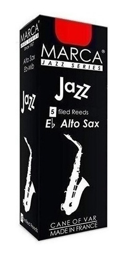 Marca Jz430 Cañas Saxo Alto Jazz N° 3 Caja 5 Unidades