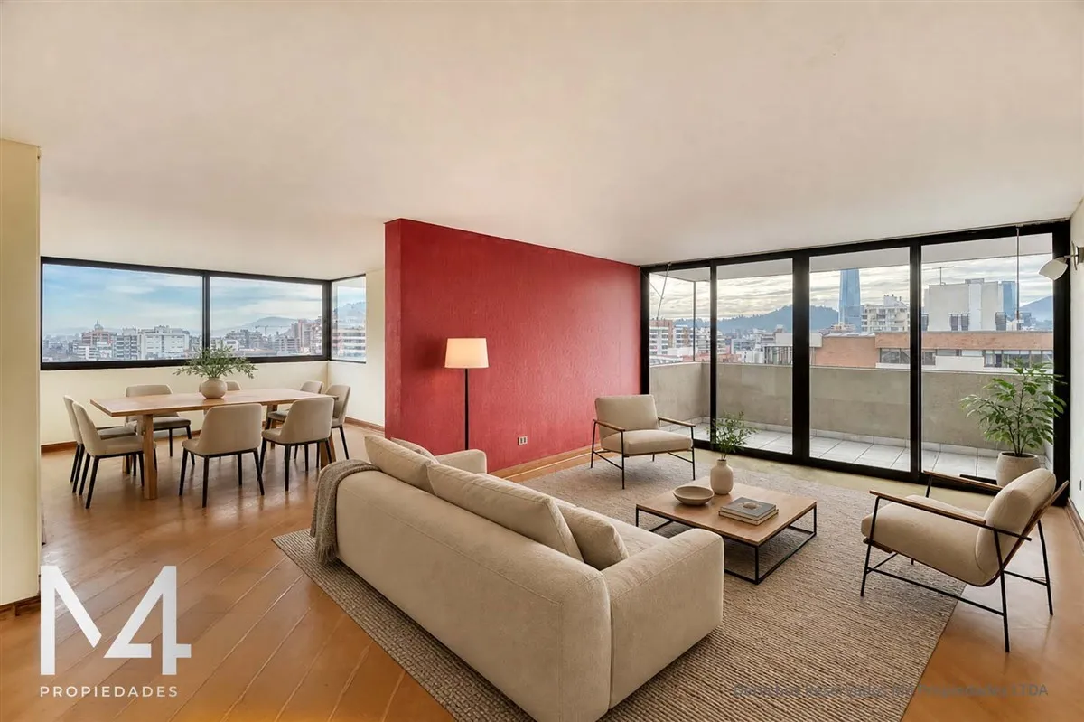 Imagen 1 de 21 de Departamento En Arriendo De 3 Mas Servicio. En Providencia