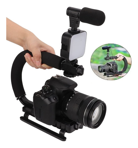 Kit Estabilizador Para Celular Camara Portatil De Mano 