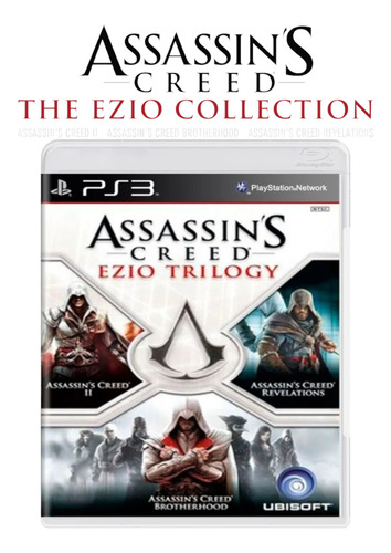 Jogo Assassin's Creed: Ezio Trilogy Ps3 ( 3 Jogos Em 1 Cd ) (Usado)