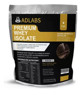 Premium Whey Isolate Proteina 5lb Cero Grasa Ni Carbohidrato