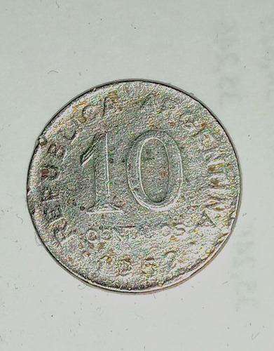 Moneda Arg. De 10 Ctvs Año 1952