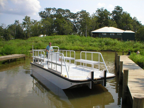 Flutuante Lancha Balsa Aluminio Naval Qualquer Finalidade