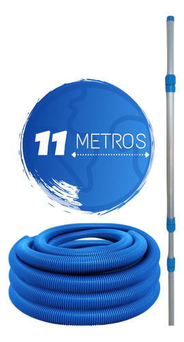 Motobomba Pf-17 1/2cv Com Kit Limpeza 11 Metros De Mangueira