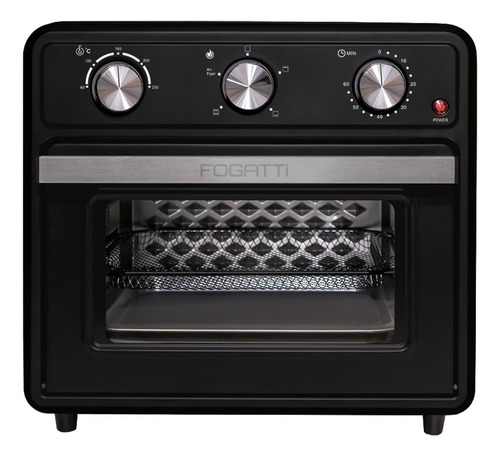 Forno De Bancada Air Fryer Com 22 Litros Fogatti Preto 110v