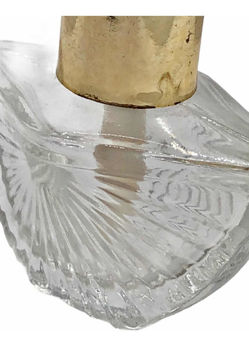 Antiguo Perfumero De Vidrio Con Atomizador (Usado)