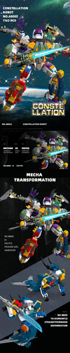 Bloques De Construcción Constellations Mecha Robot Para Niño