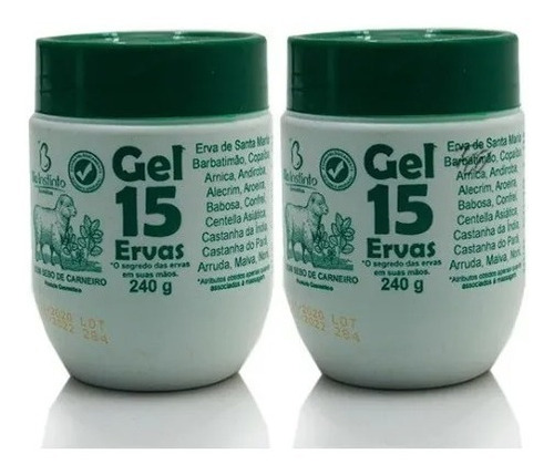 Gel 15 Ervas Bio Instinto Pote 1 Unidade