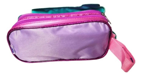 Lapicera Escolar Estuche Infantil Oficina Hello Kitty Fucsia Malteada