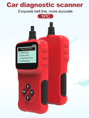 Scanner Automotriz Multimarca V309 Obd2 5 Idiomas 9 Protocol