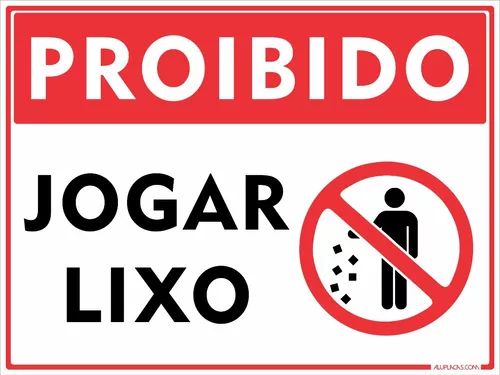 Placa Atenção Proibido Jogar Bola Sinalização Indicativa