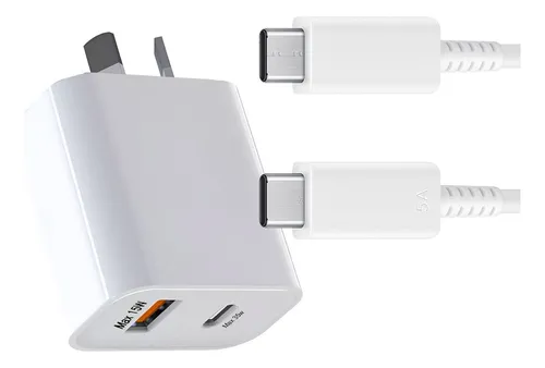 Cargador Apro 30w Turbo Carga Rapida 5v Usb Y Usb C 1 Metro