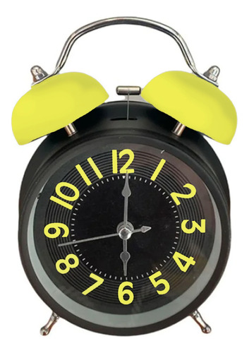 Reloj Despertador Metalico Doble Campana