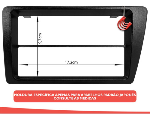 Imagem 5 de 7 de Moldura Painel 2 Din Multimidia Dvd Mp5 Civic 2001 Até 2006