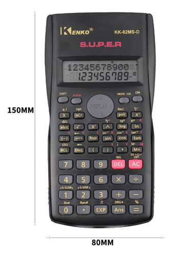 Calculadora Científica 240 Funciones 12 Dígitos Display