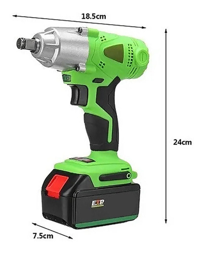 Imagen 5 de 5 de Llave De Impacto Inalambrica Pistola Atornillador