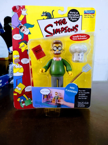 Figura Ned Flanders Playmates The Simpsons (Usado)