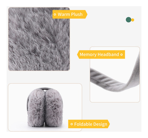 Orejeras Furry Winter: Cálidas Orejeras Plegables Para El Fr