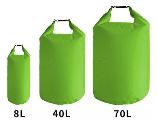 Set De 3 Bolsas Impermeables Con Tapa Enrollable Para Kayak
