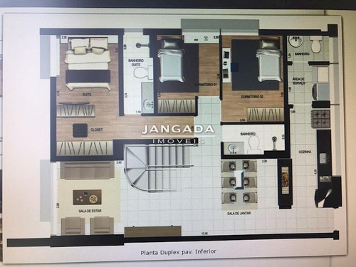 Imagem 15 de 24 de Cobertura Duplex A Venda De Alto Padrao Contendo 223m2 - Estuda Permuta - 11388