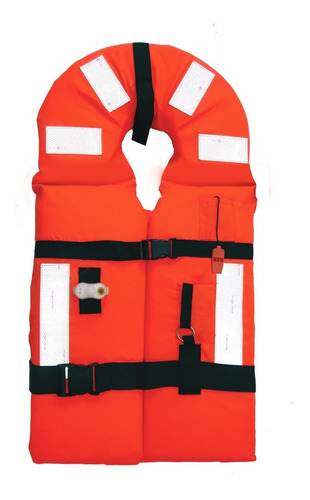 Chaleco Salvavidas Con Certificado Nom Con Luz Y Silbato Naranja