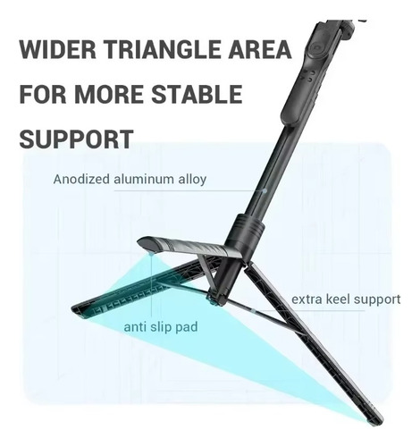 Soporte Para Teléfono Con Control Remoto Bluetooth Y Luz De