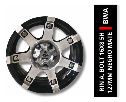 Rin A. Bolt 16x8 5h 127mm Negro Maye Diam. Bwa