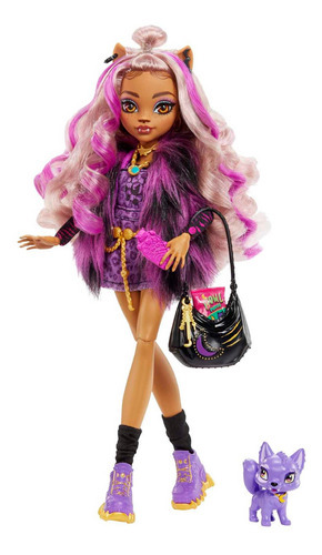 Monster High Muñeca Clawdeen Moda Con Accesorios