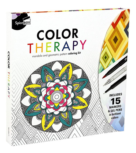 Spicebox Adult Art Craft & Hobby Kits Sketch Plus Color Ther