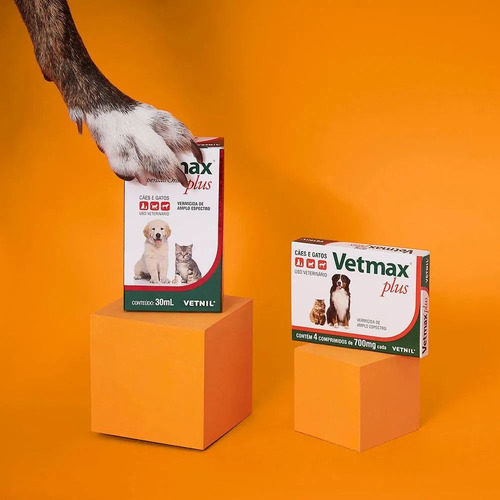 Vetmax Suspensão Oral 30ml Vermífugo Cães E Gatos Vetnil