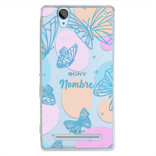 Funda Para Sony Xperia Mariposas Personalizada Con Tu Nombre