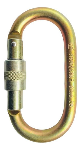 Mosqueton Oval Acero Seg Rosca Keylock 25 Kn Isc Rescate