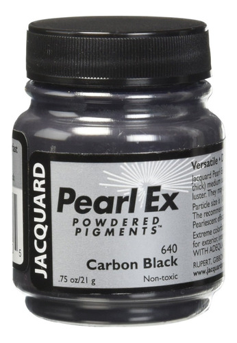 Pigmento Jacquard Pearl Ex 21gr. Negro De Carbon