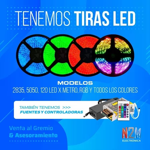 TIRA DE LED SMD 5050, BLANCO FRIO, IP20, 60 LEDs/M