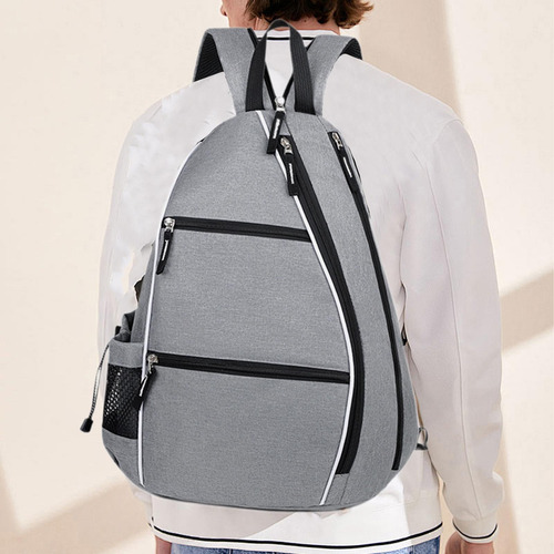 Mochila De Tenis Con Cierre De Cremallera Informal Y