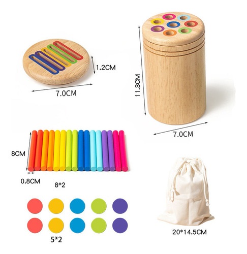 A Juguetes Didácticos Montessori De Madera Para Emparejar