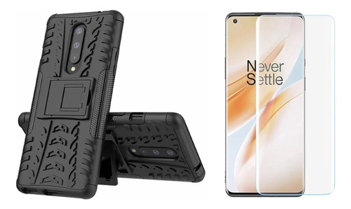 Funda Antichoque Armadura + Vidrio Uv P/ Oneplus 8