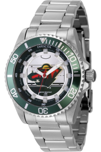 Reloj Invicta Nhl Minnesota Wild Quartz Para Mujer 42214