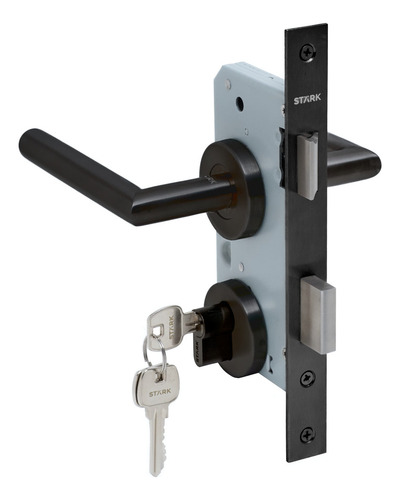 Kit Cerradura De Embutir Ofi, Cocina. Llave Ambo Lado. Negra