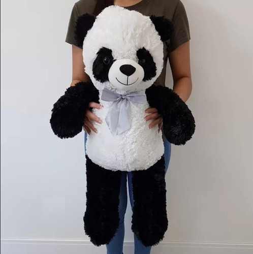 Urso Pelúcia Panda Grande 82cm Presente Namorada Festa Natal
