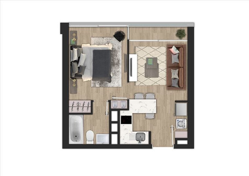 Departamento En Venta De 1 Dormitorio En Concepción
