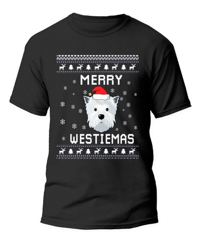 Polera Westie Navidad - Algodón - Dtf - Laut Store- 3a