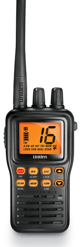 Uniden Radio Marino Sumergible De 2 Vias 6 W Vhf. Impermeabl