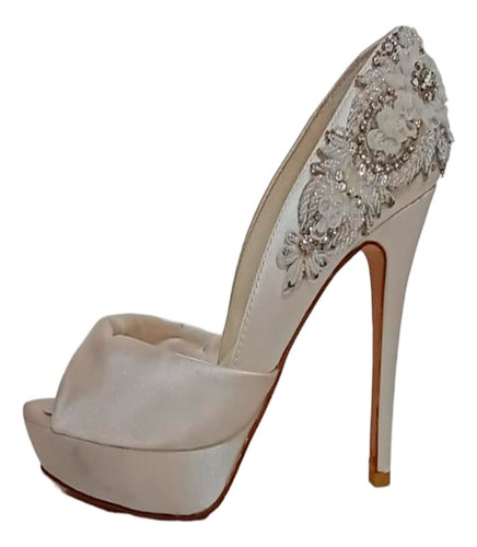 Zapatilla Para Boda Membur Narke Tacon Alto