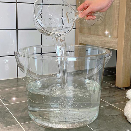 Juego De Cubo De Agua, Cubo De Almacenamiento Claro Con Tapa