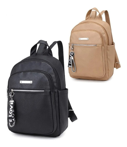 Imagen 2 de 2 de Mochila Cartera Ina Murakami Eco Cuero Pu Mujer Urbana