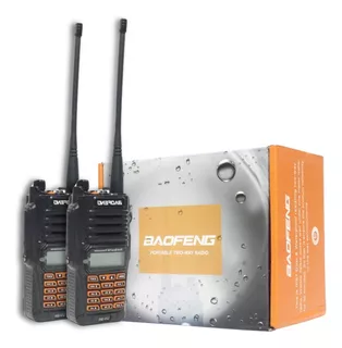 Walkie-talkie Baofeng UV9r UV-9R com 2 rádios e frequência UHF/VHF - preto 100V/240V