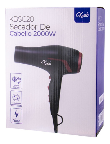 Secador De Pelo Quanta Krab Kbsc20 220v Negro